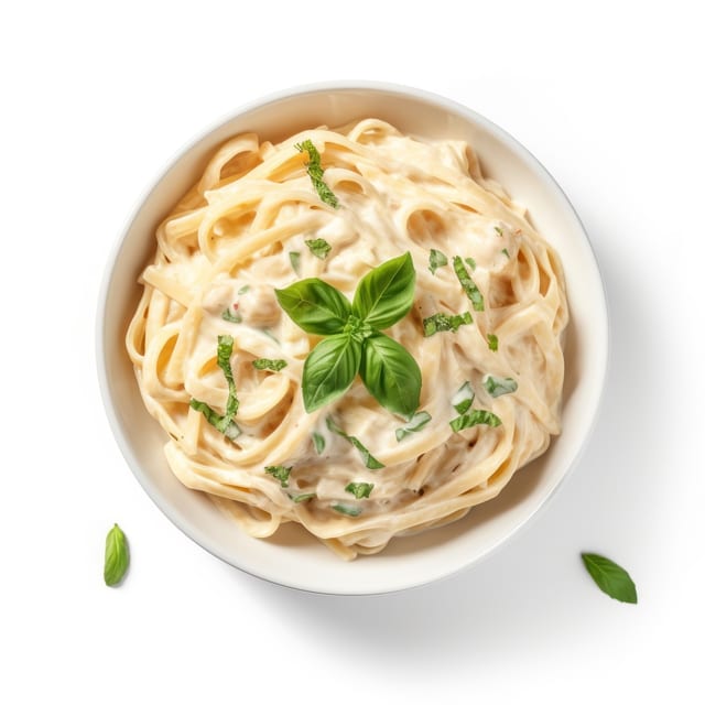 Fettuccine Alfredo Pasta.