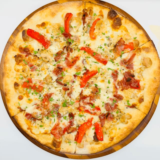 Clams Casino Pizza.