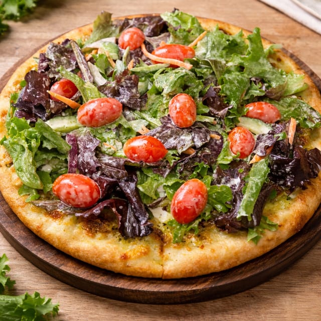 Salad Pizza.