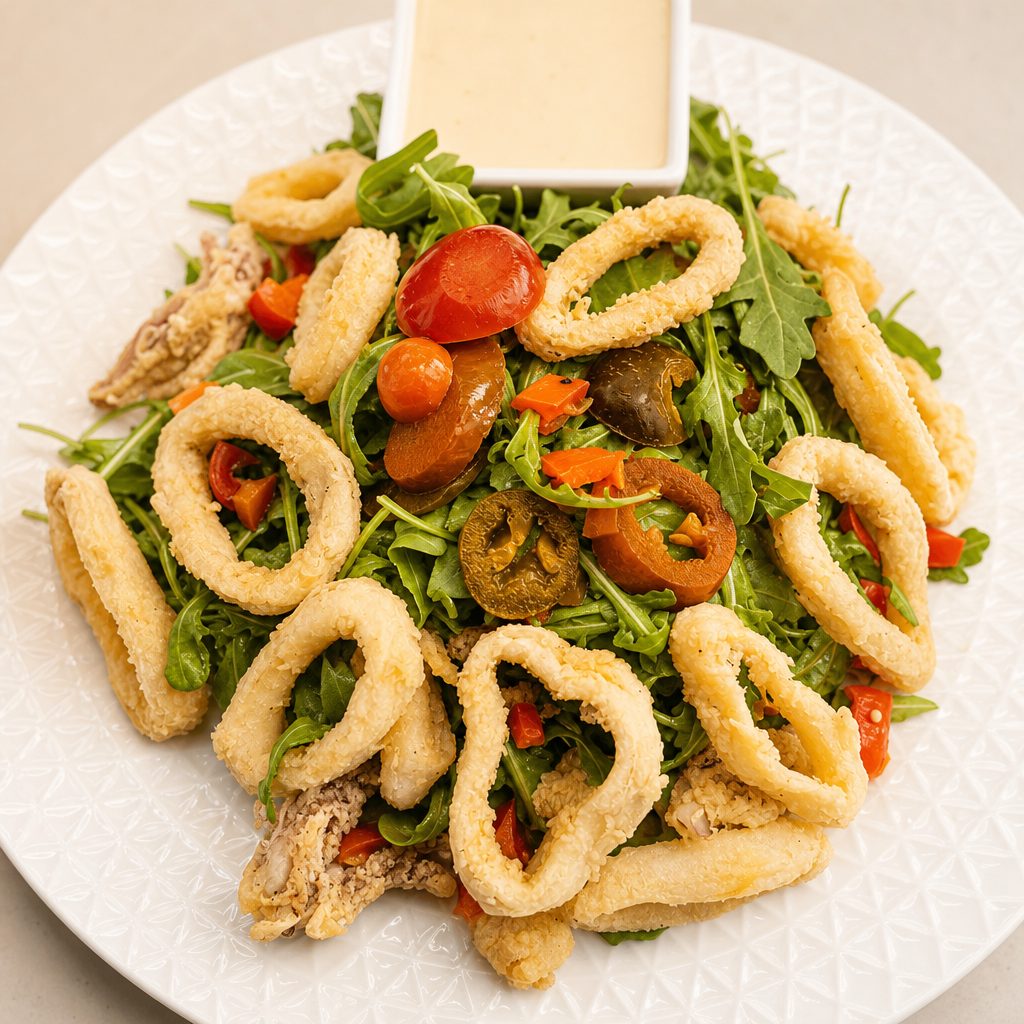 Calamari & Arugula Salad.