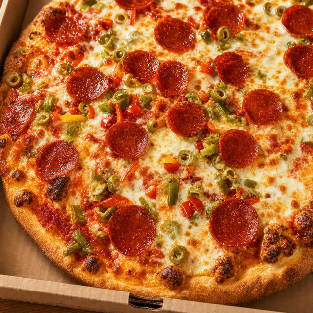 10" GF Coyote Pizza.