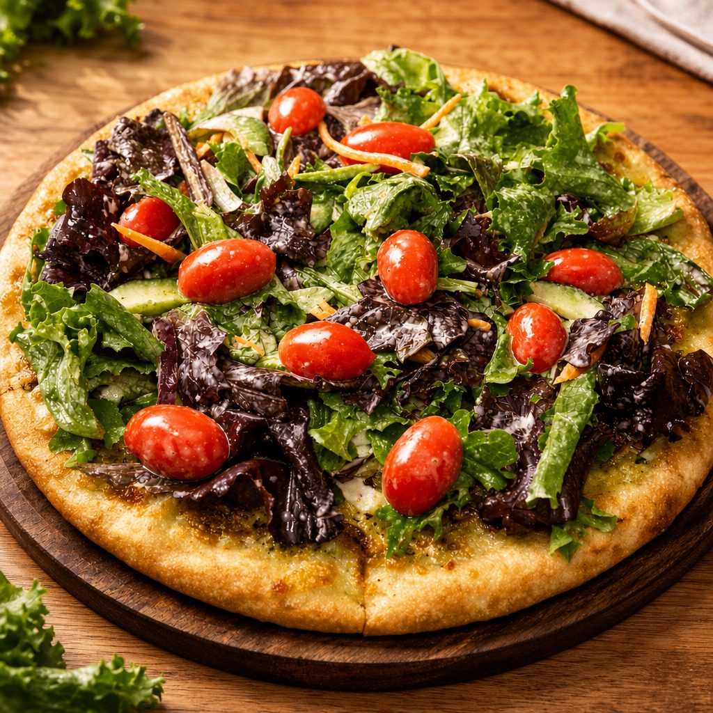 Salad Pizza.