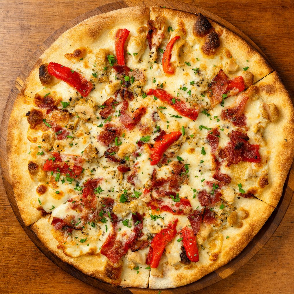 Clams Casino Pizza.