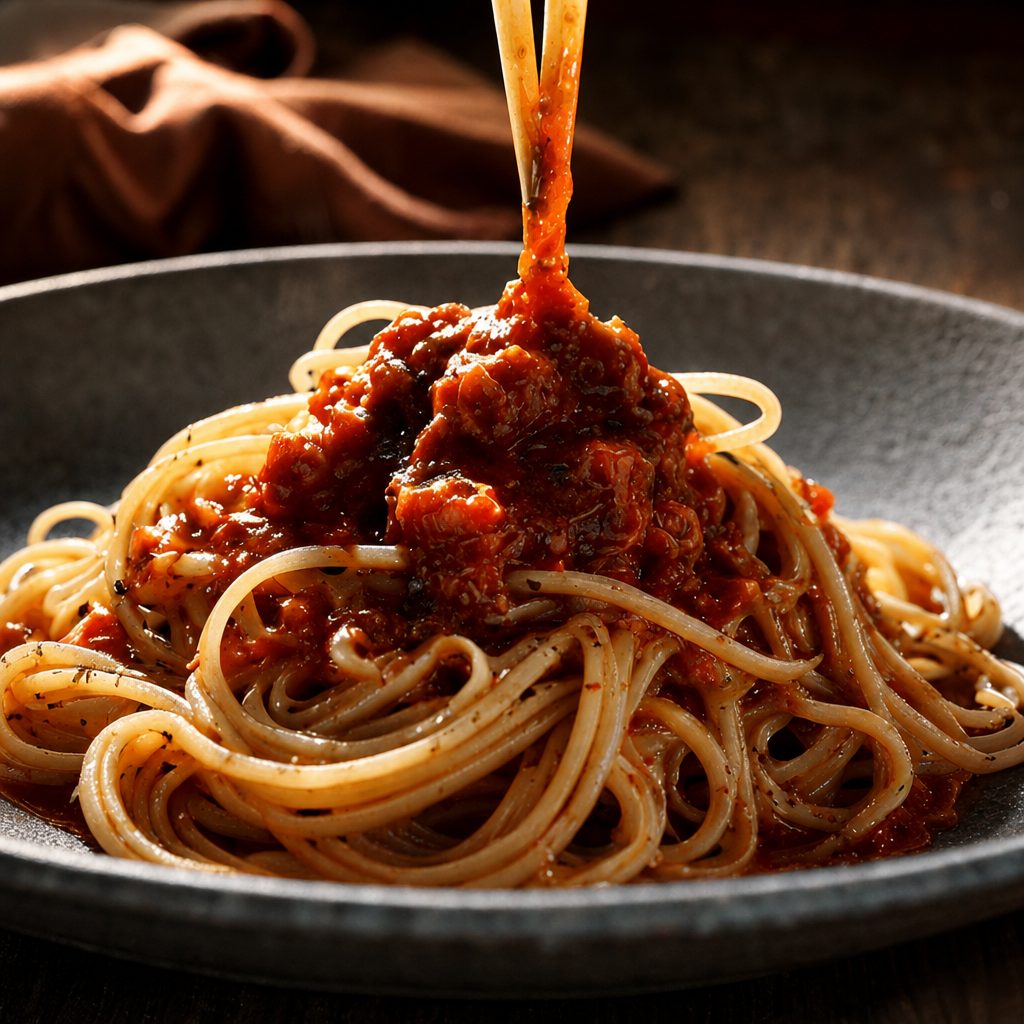Spaghetti with Marinara.