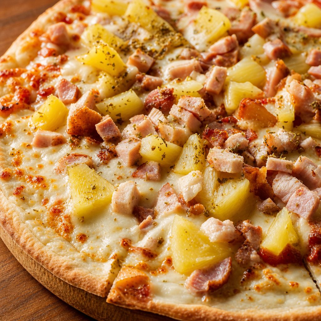 10" GF Hawaiian Pizza.
