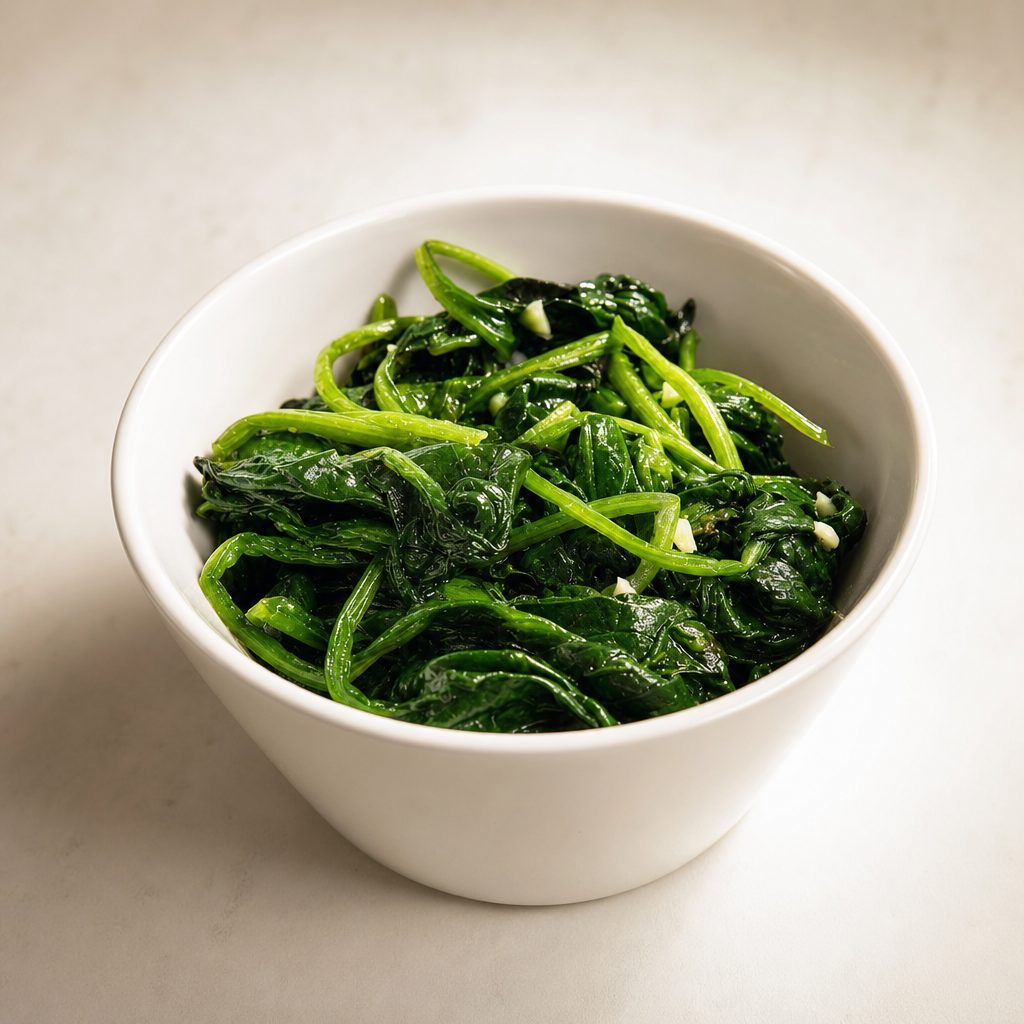 Sauteed Spinach.
