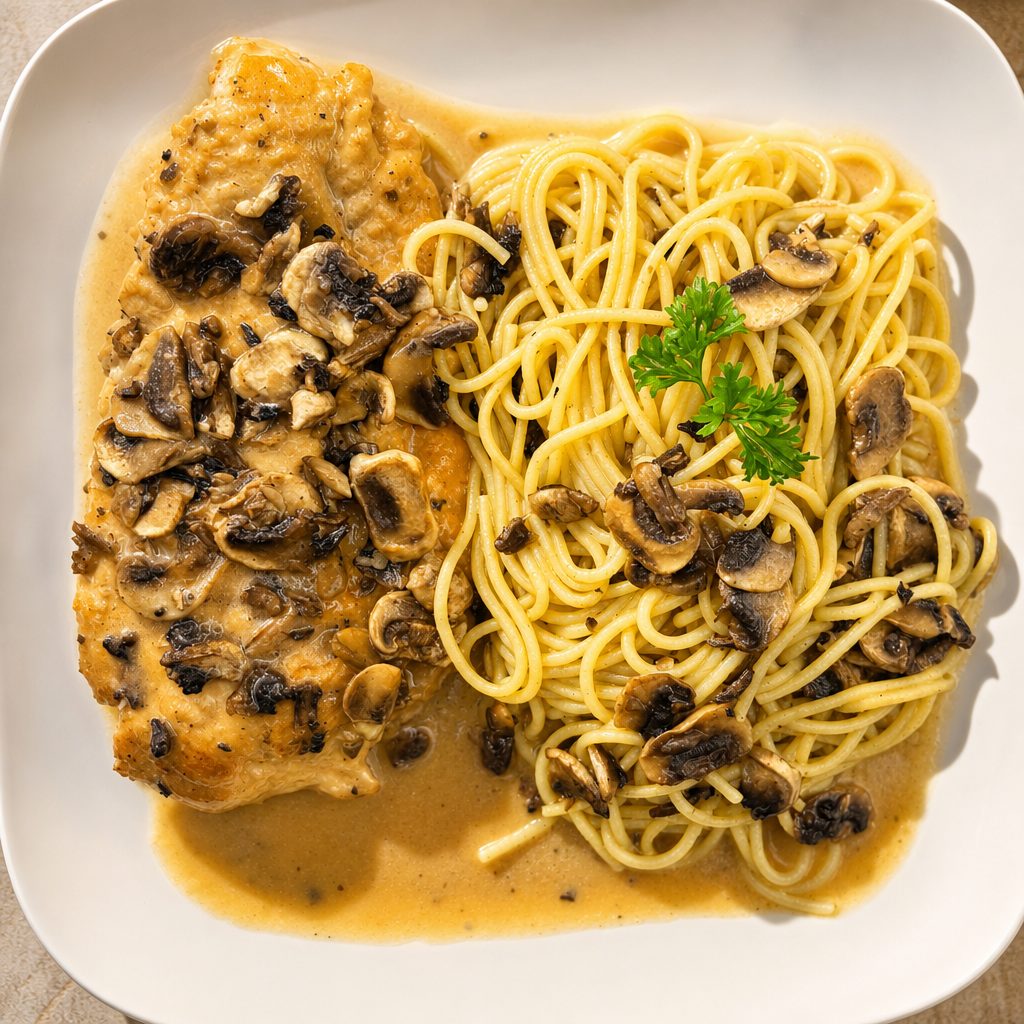 Chicken Marsala.